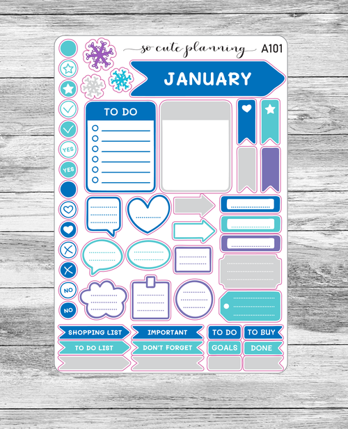25 Pages - Year of Stickers Includes Monthly & Deco, Planner Stickers, Scrapbooking, Bullet Journals