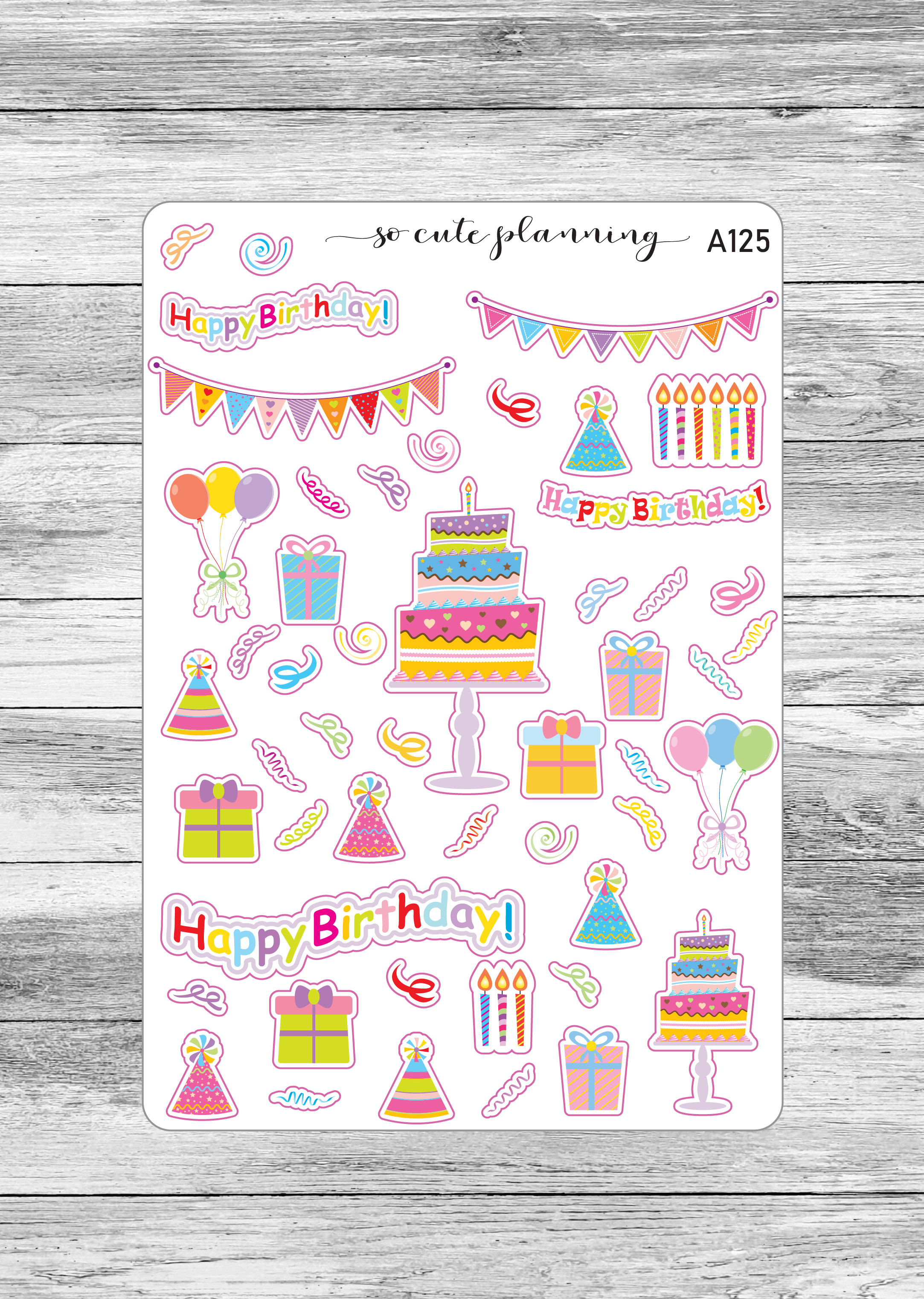 25 Pages - Year of Stickers Includes Monthly & Deco, Planner Stickers, Scrapbooking, Bullet Journals