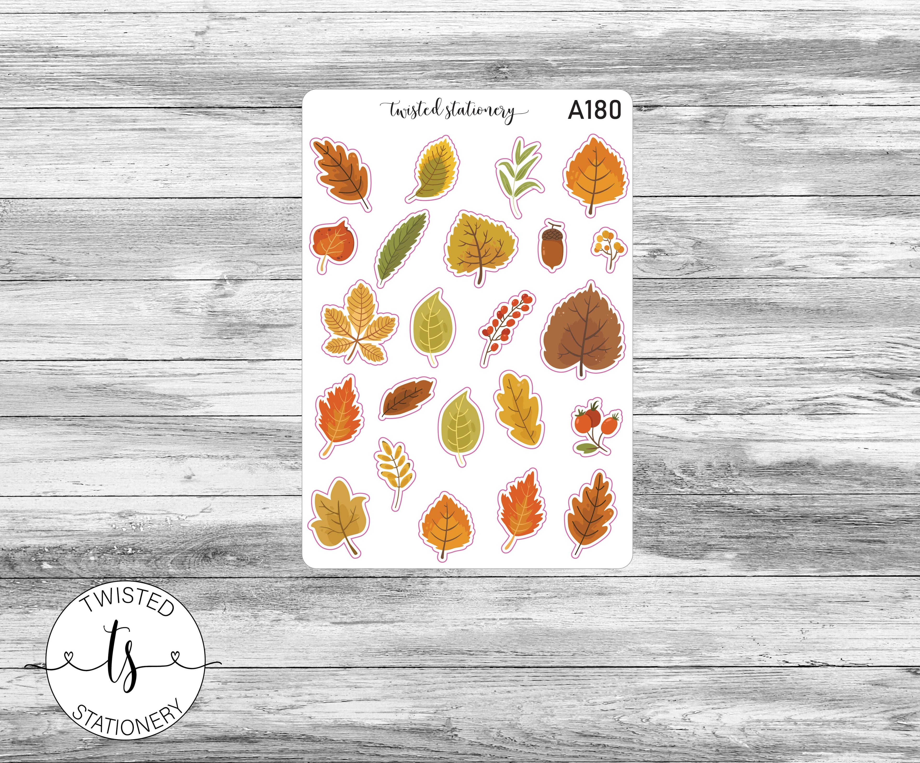 Fall Favorites Sticker Bundle, Autumn Leaves Deco, Quotes Planner Stickers, Scrapbooking, Bullet Journals