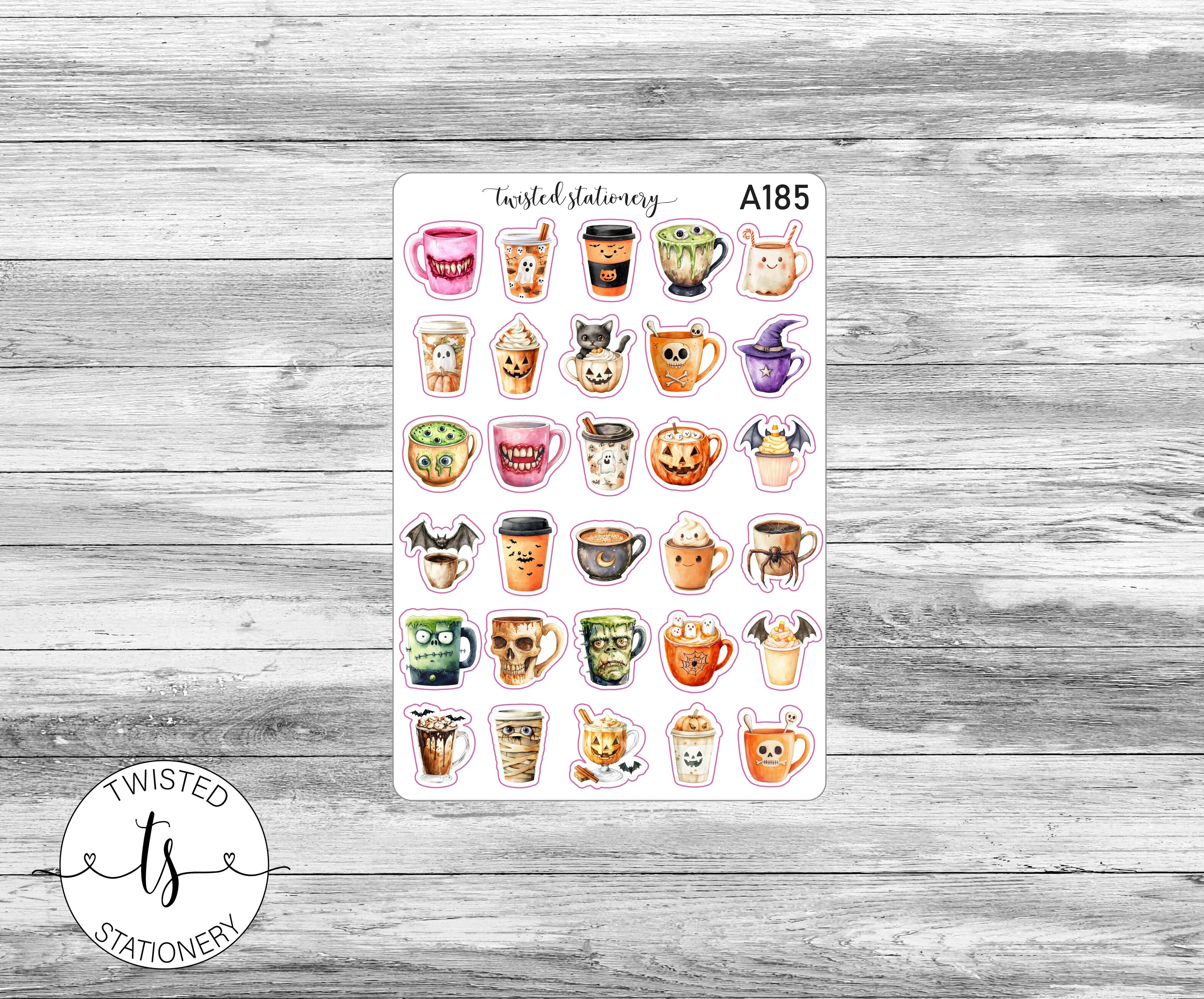 Halloween Favorites Sticker Bundle, Autumn Leaves Deco, Quotes Planner Stickers, Scrapbooking, Bullet Journals