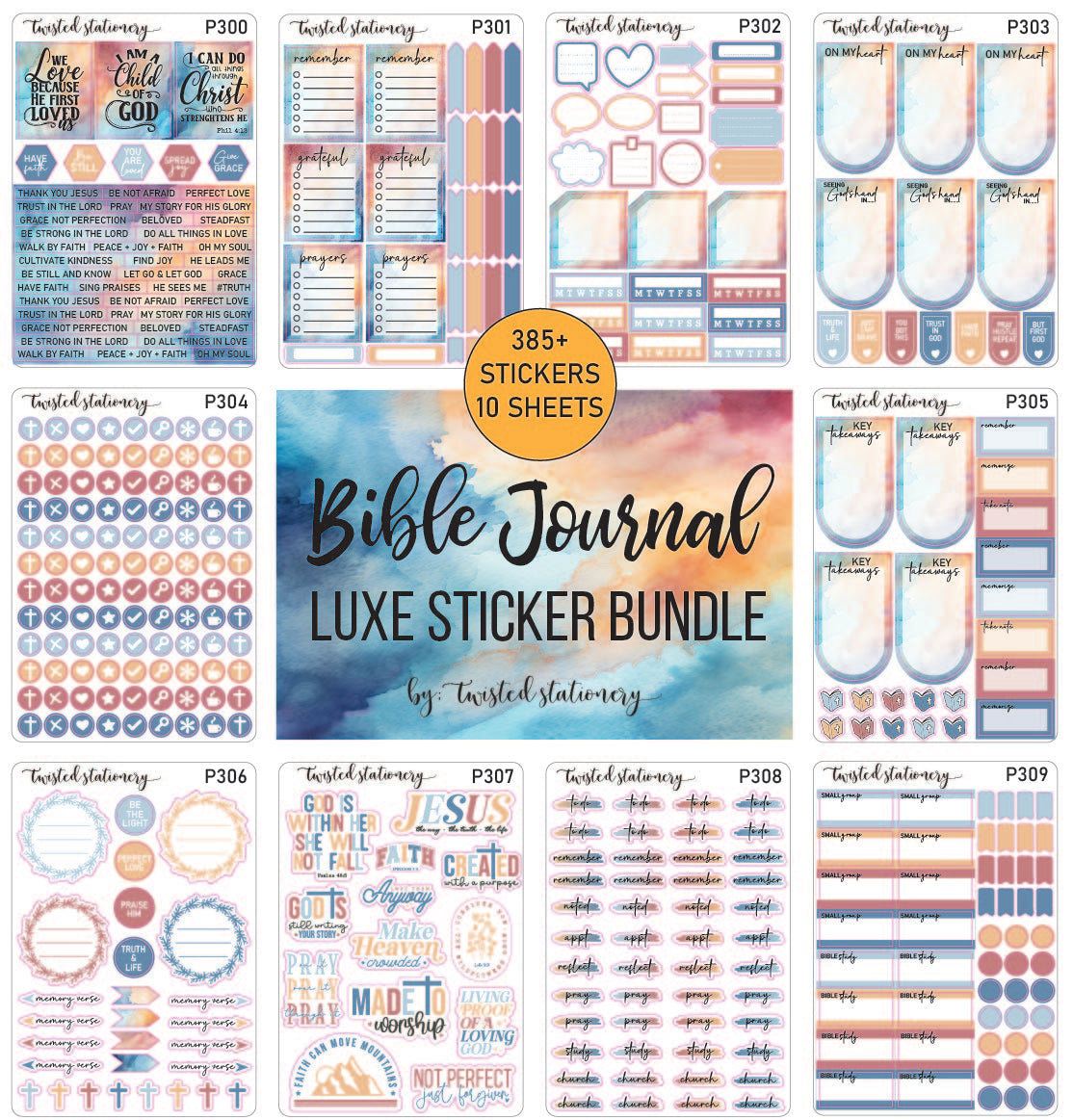 Faith Bible Study Sticker Bundle