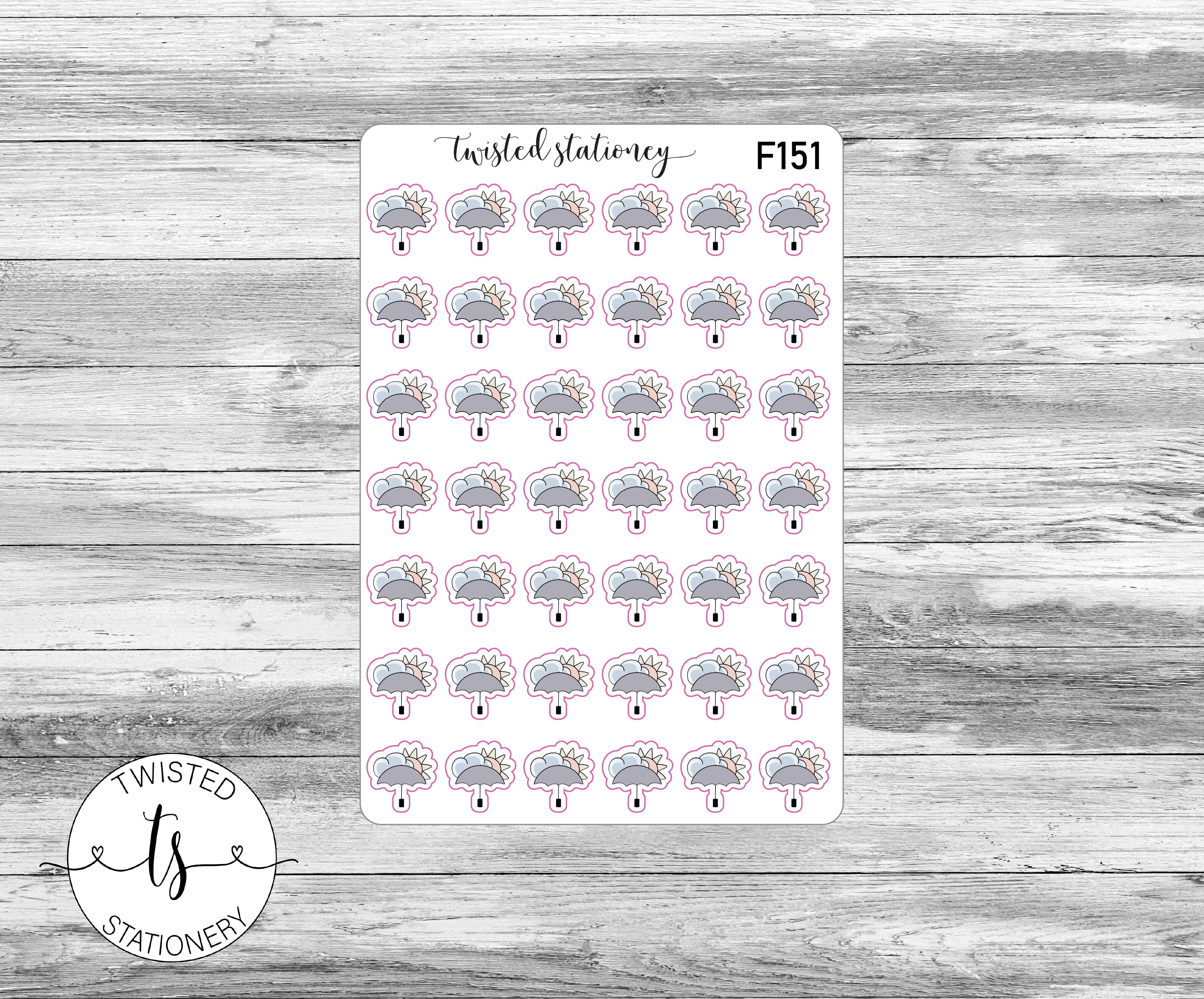 Weather Icons Functional Stickers, Planner Stickers, Scrapbooking, Bullet Journals