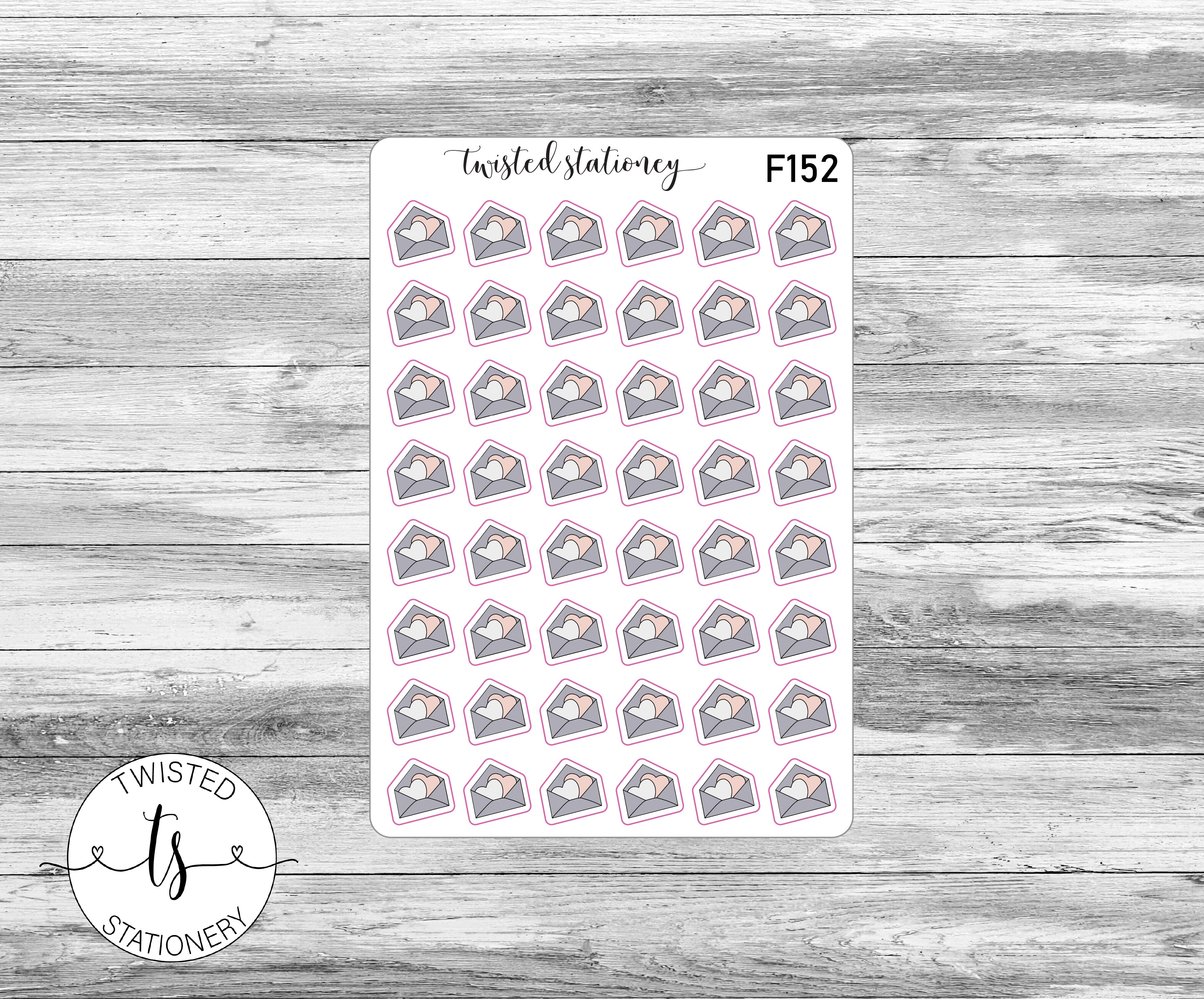 Happy Mail Icons Functional Stickers, Planner Stickers, Scrapbooking, Bullet Journals