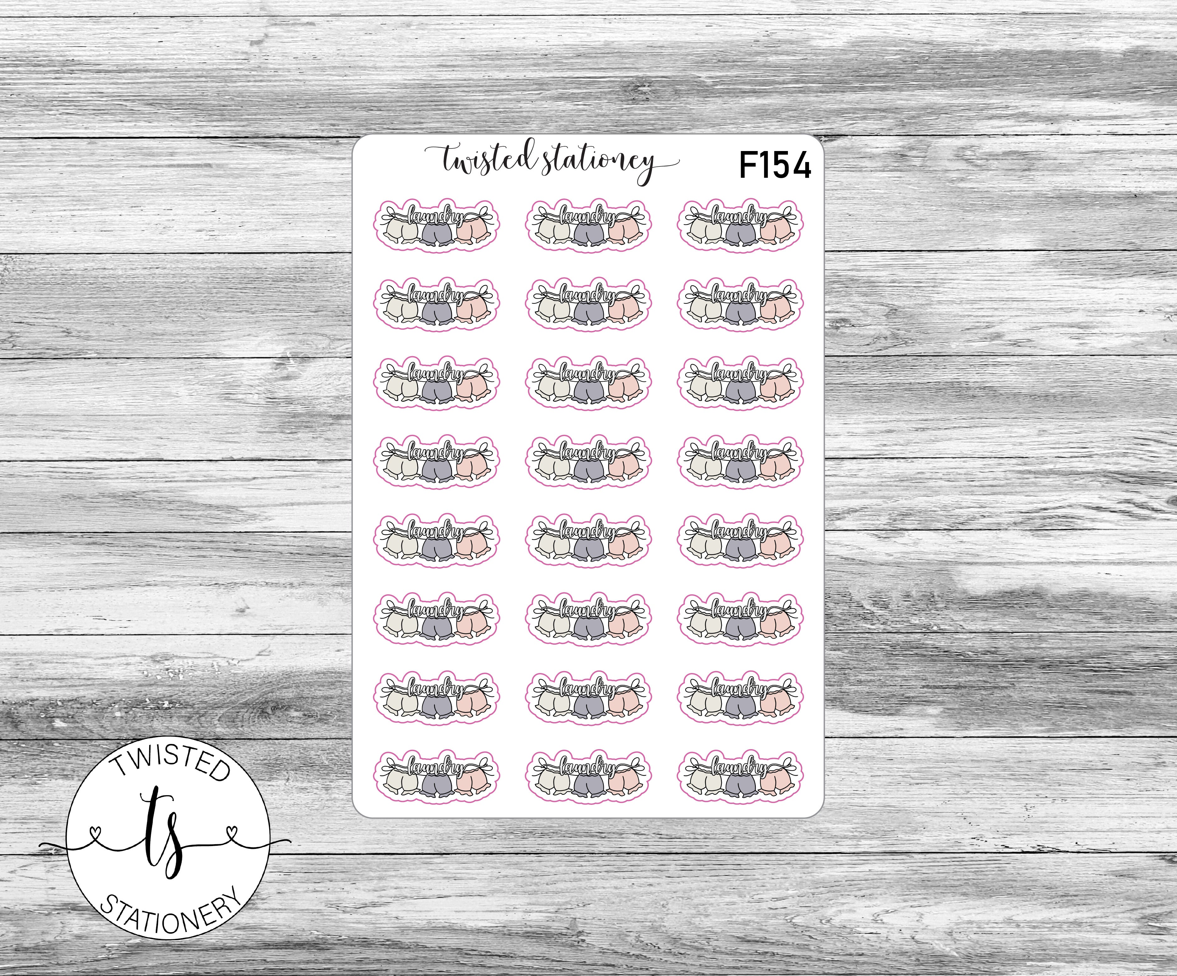 Laundry Icons Functional Stickers, Planner Stickers, Scrapbooking, Bullet Journals
