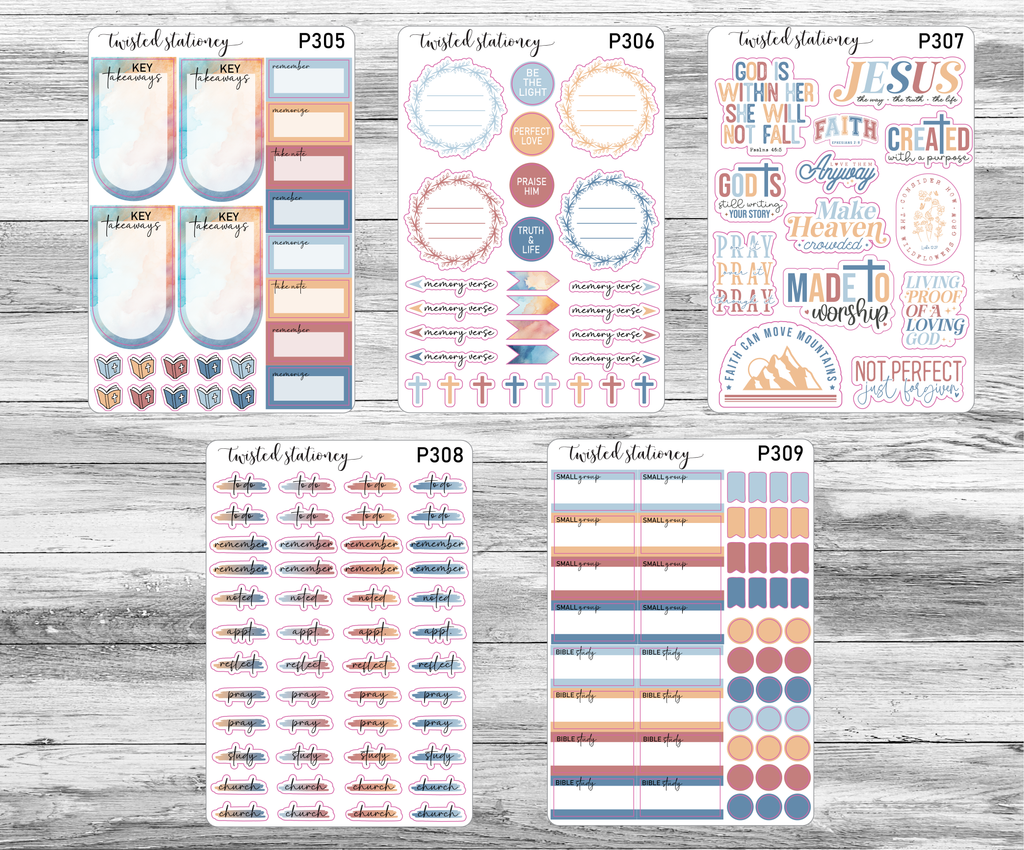Faith Bible Study Sticker Bundle