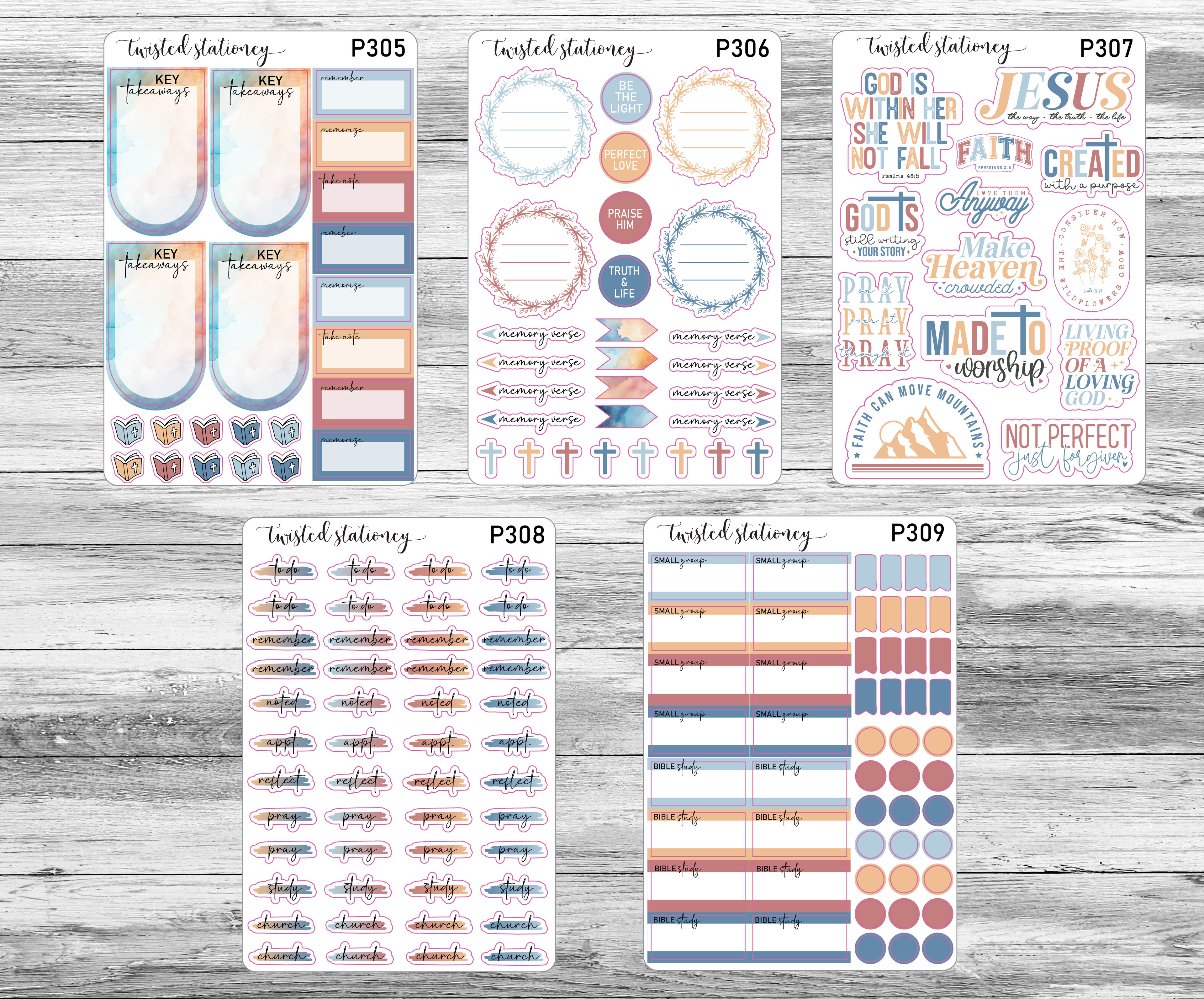 Faith Bible Study Sticker Bundle