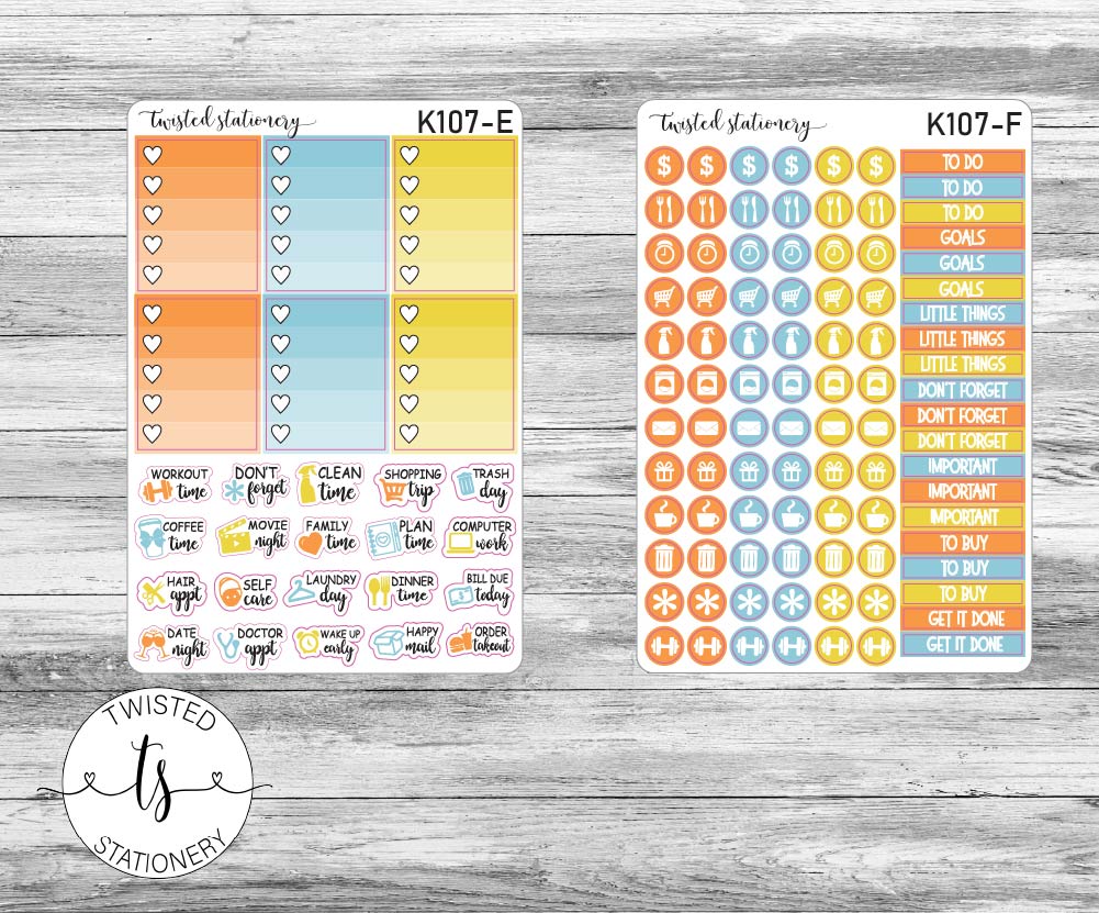 Hello Pumpkin Weekly Kit Stickers, Planner Stickers, Scrapbooking, Bullet Journals, No White Space Kit, Vertical Planner Stickers