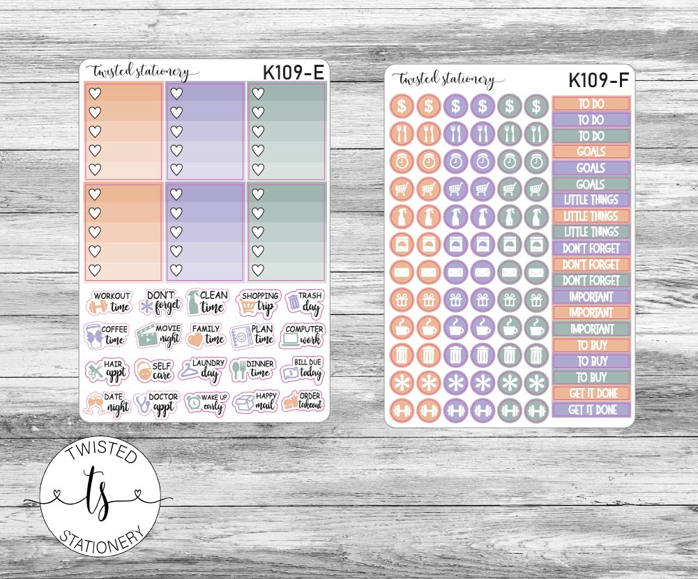 Halloween Party Weekly Kit Stickers, Planner Stickers, Scrapbooking, Bullet Journals, No White Space Kit, Vertical Planner Stickers