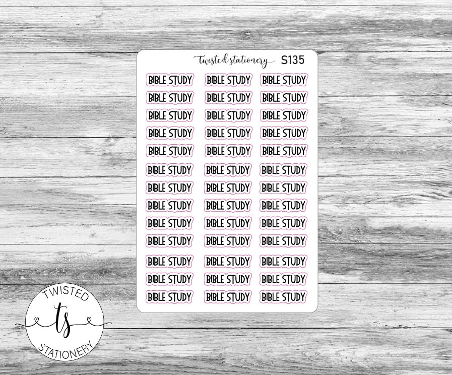 Bible Study Script Stickers, Planner Stickers, Scrapbooking, Bullet Journals