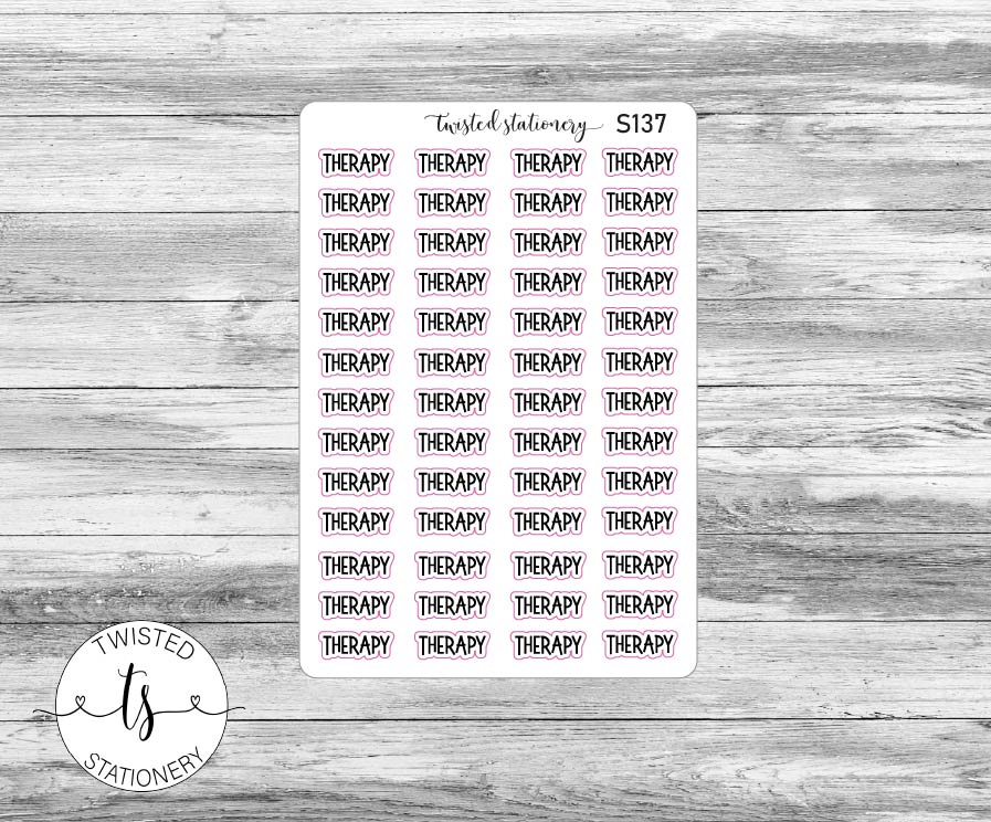Therapy Script Stickers, Planner Stickers, Scrapbooking, Bullet Journals