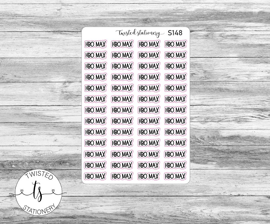 HBO Max Script Stickers, Planner Stickers, Scrapbooking, Bullet Journals