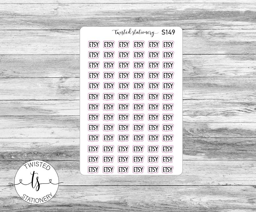 Etsy Script Stickers, Planner Stickers, Scrapbooking, Bullet Journals