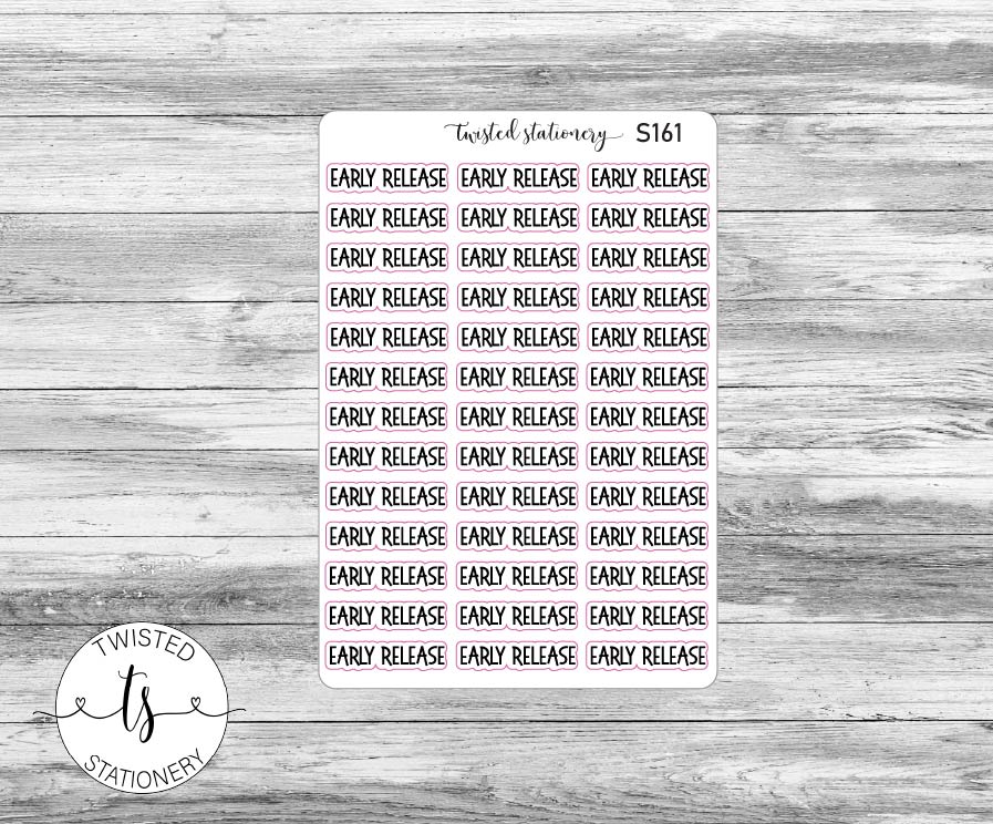 Early Release Script Stickers, Planner Stickers, Scrapbooking, Bullet Journals